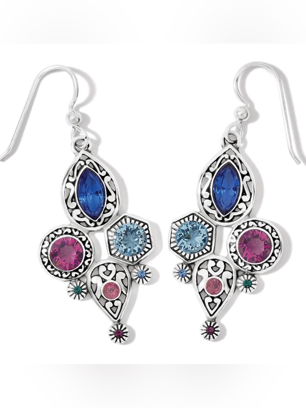 💎 BRIGHTON Silver ‘ELORA GEMS’ Swarovski Crystal Earrings